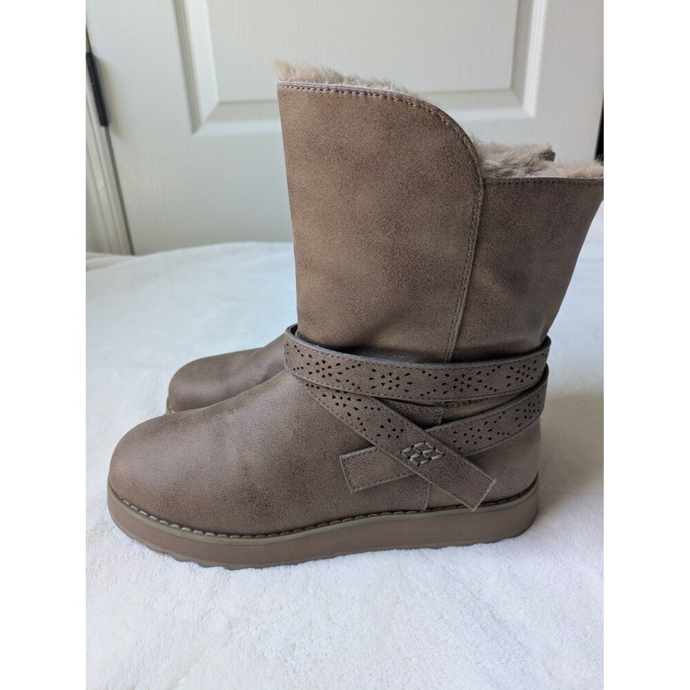 Skechers Keepsakes 2.0 Pikes Peak Taupe Vegan Boots Women's Size 6